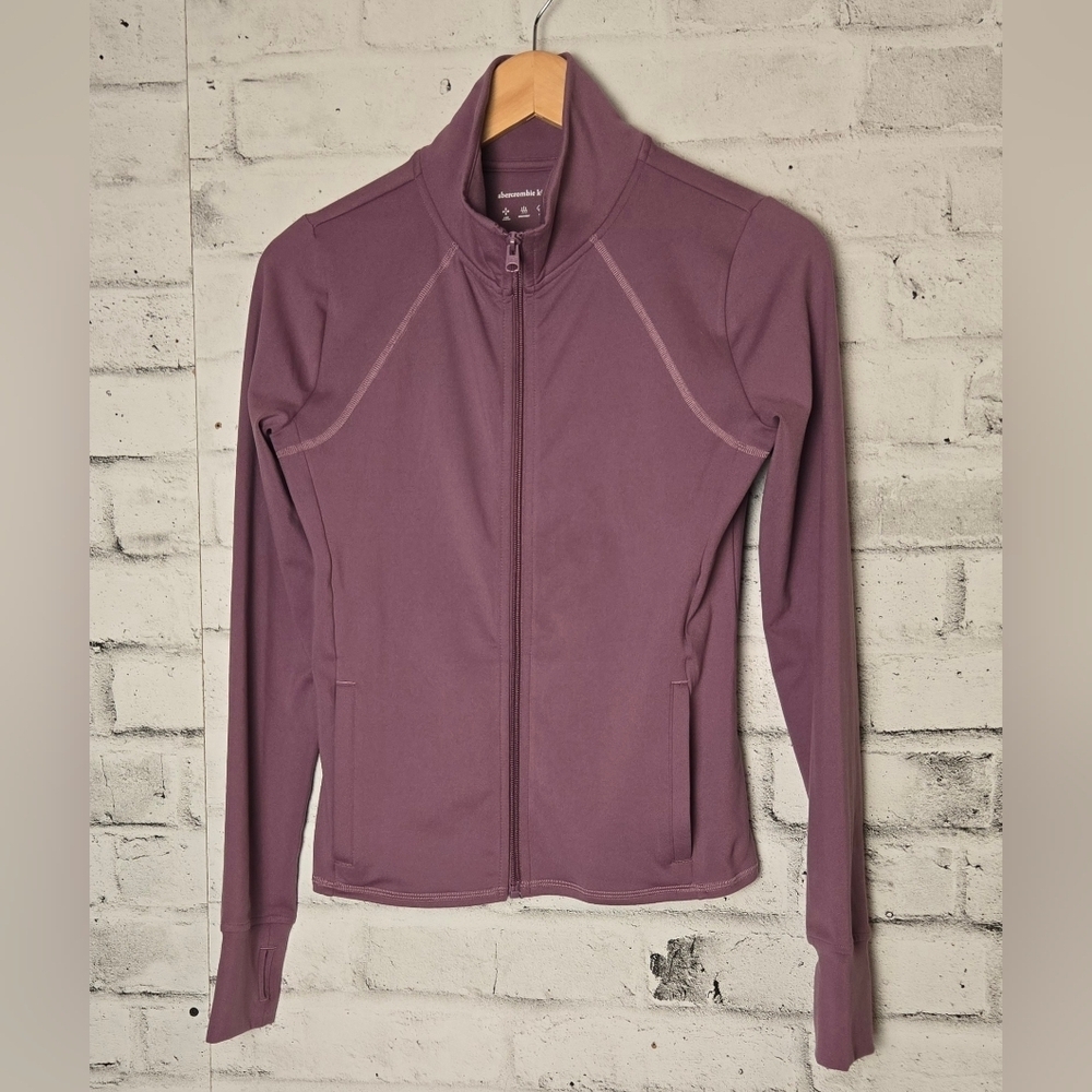 Abercrombie Kids Athletic Full Zip Jacket Purple Youth 15 16